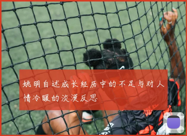 姚明自述成长经历中的不足与对人情冷暖的淡漠反思